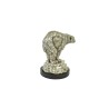 Bronze "Ours polaire" argenté, socle en marbre