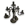 6-branched silver-plated bronze candlestick from Moinat SA – Antiques and home décor