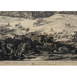 Gravure "Terme di Diocleziano" signée PIRANESI