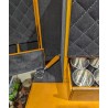 Bar portable en cuir jaune