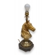 Lampe tête de cheval en bronze CHARLES