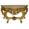 Regency-style console table in gilded wood, by Moinat SA – Antiques and home décor