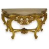 Console style Régence en bois doré