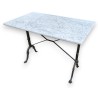 Table de bistrot plateau marbre par GODIN