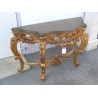Regency-style console table in gilded wood, by Moinat SA – Antiques and home décor