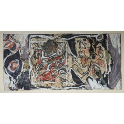 Tableau \"Composition\" signé DOUCET
