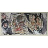 Tableau \"Composition\" signé DOUCET