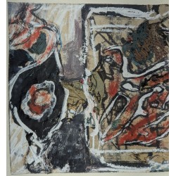 Tableau \"Composition\" signé DOUCET