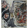Tableau \"Composition\" signé DOUCET