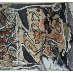 Tableau \"Composition\" signé DOUCET
