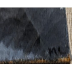 Tableau \"Compositiona abstraite\" signé ML