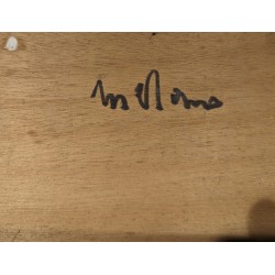 Tableau \"Compositiona abstraite\" signé ML