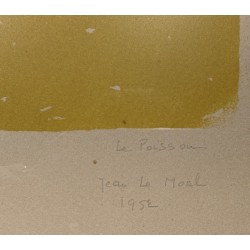 Litho "Le poisson" signé Jean LE MOAL
