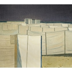 Tableau \"La plage\" signé LORIAUX