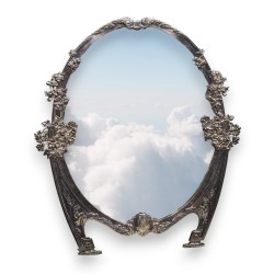 Miroir de table en argent par KLINKOSCH