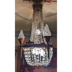 Lustre panier style Louis XVI