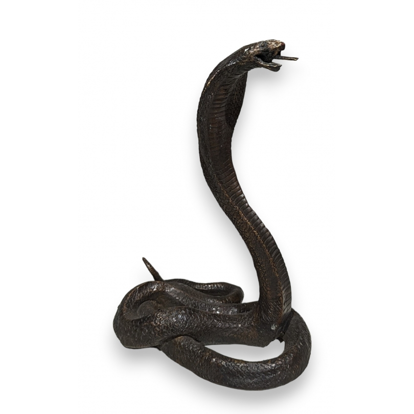 Serpent en bronze