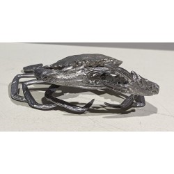 Crabe en bronze argenté