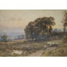 Aquarelle "Changing pastures" signée ES WATERLOW