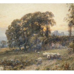 Aquarelle "Changing pastures" signée ES WATERLOW