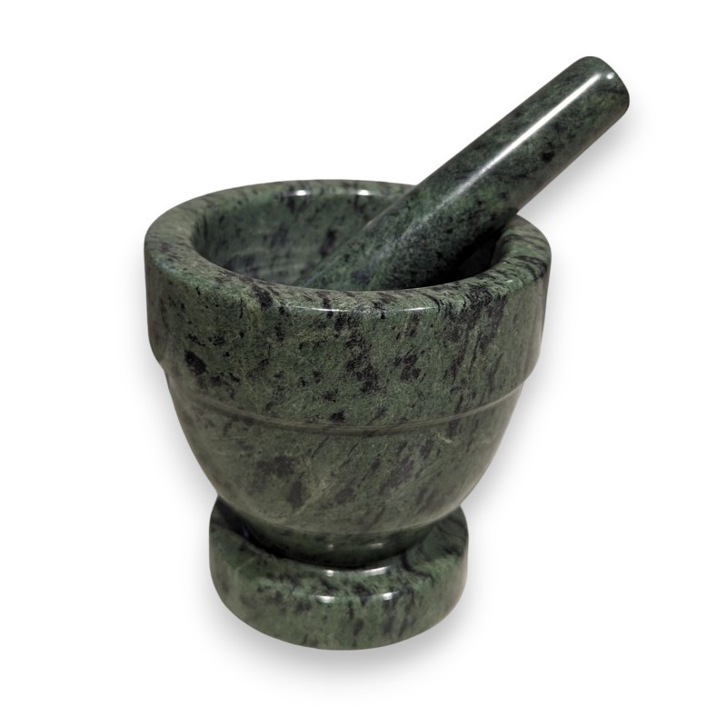 Green marble mortar