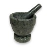 Green marble mortar