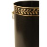 Black sheet metal wastepaper basket at  Moinat SA  - Antiques and home décor