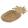 Plat \"Ananas\" en métal doré - Petit