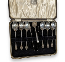 Coffret de 6 cuillères en argent