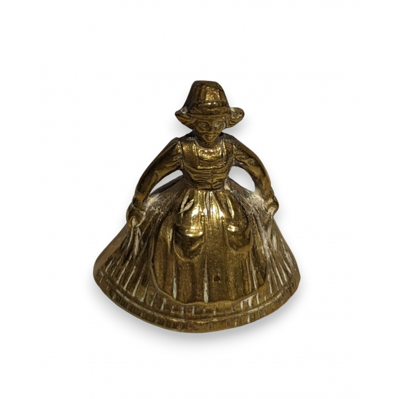 Cloche Dame à la crinoline en bronze