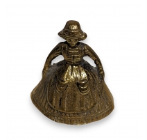 Cloche Dame à la crinoline en bronze