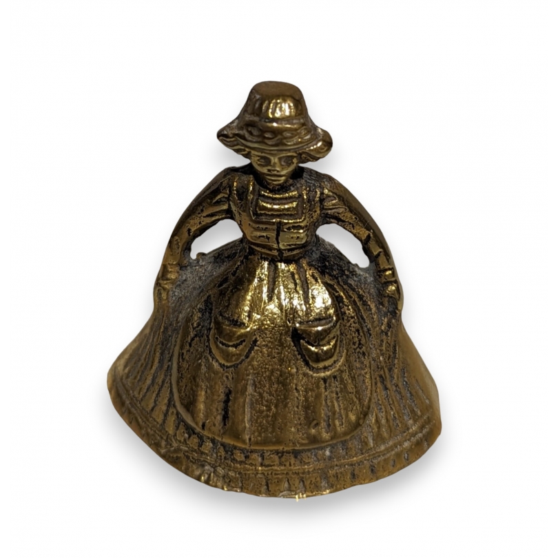 Cloche Dame à la crinoline en bronze