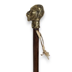 Walking stick with a brass ‘Man’s Head’ knob