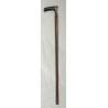 Canne-fusil en métal doublé de bois