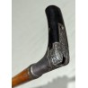 Canne-fusil en métal doublé de bois