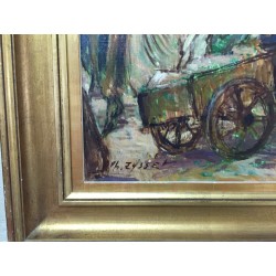 Paintings | Oil on canvas, ‘Oriental Market’, signed Ph. ZYSSET Moinat SA  – Antiques and home décor