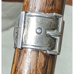 Canne monoxyle anneau Ceinture en argent