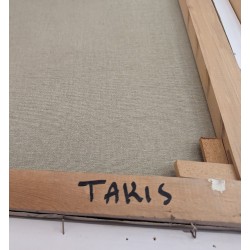Tableau \"Ville méditerranéenne\" signé TACKIS