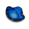 Cendrier en verre de Murano, bleu vert