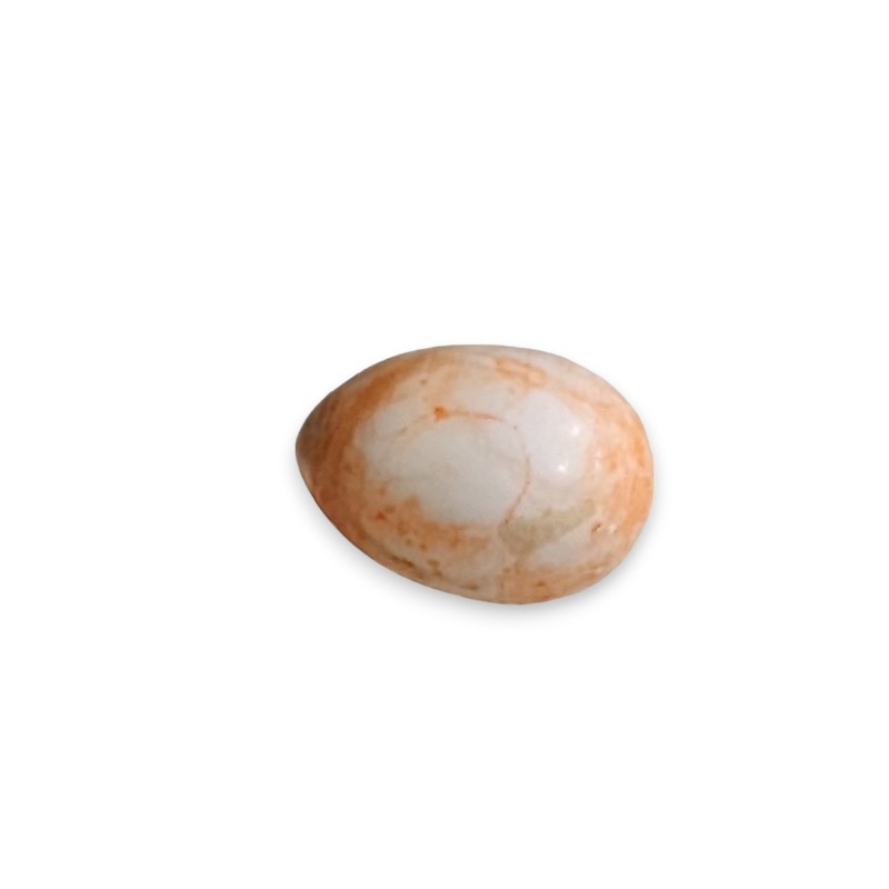 Oeuf en marbre blanc