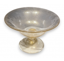 Coupe en verre de Venise doré