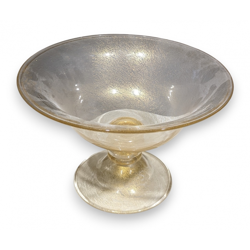 Coupe en verre de Venise doré