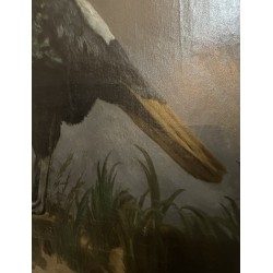 Tableau \"Oiseau\" signée S. BLACKBURN