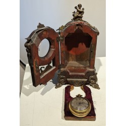 "MOILLIET" pocket watch with case