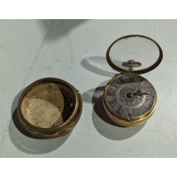 "MOILLIET" pocket watch with case