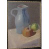 Tableau \"Nature morte, fruits\", signé MATTHEY.