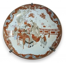 Plat Imari japonais Meiji en porcelaine