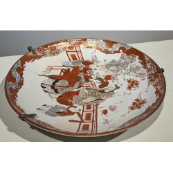 Plat Imari japonais Meiji en porcelaine