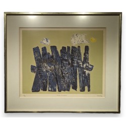 Lithograph entitled ‘Passe-muraille’, signed UZZELL