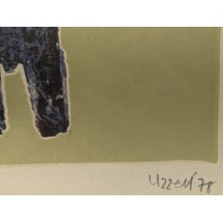 Lithograph entitled ‘Passe-muraille’, signed UZZELL